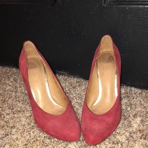 Coach red pumps
